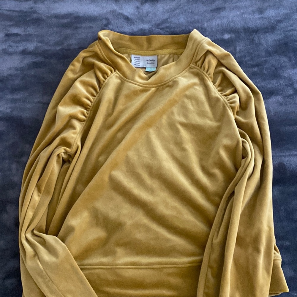 Anthropologie Velour Sweater